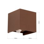 Orion Kültéri fali lámpa  OR 11-1314 corten-Sensor  DISC 280704