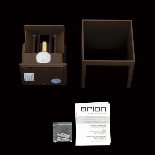 Orion Kültéri fali lámpa  OR 11-1314 corten-Sensor  DISC 280704