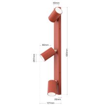 Orion Spot lámpa OR 10-496-5 korallenrot FROST 281589