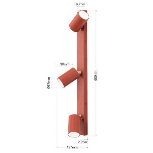 Orion Spot lámpa OR 10-496-5 korallenrot FROST 281589