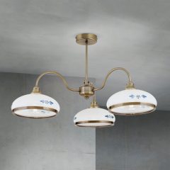   Orion Mennyezeti lámpa OR1723-3 Patina-418 opal-blau-Patina GABI 282210