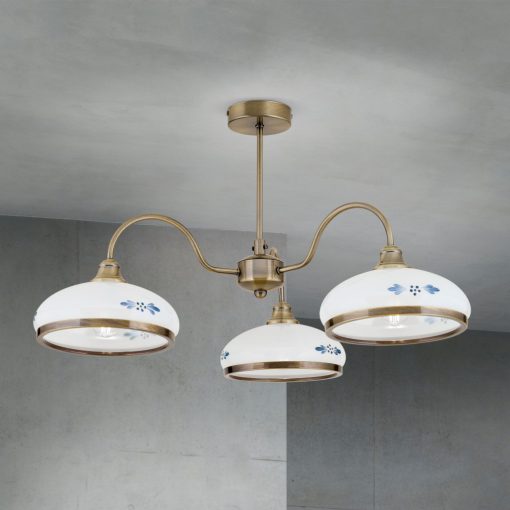 Orion Mennyezeti lámpa OR1723-3 Patina-418 opal-blau-Patina GABI 282210