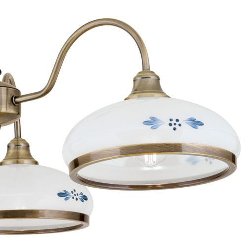 Orion Mennyezeti lámpa OR1723-3 Patina-418 opal-blau-Patina GABI 282210