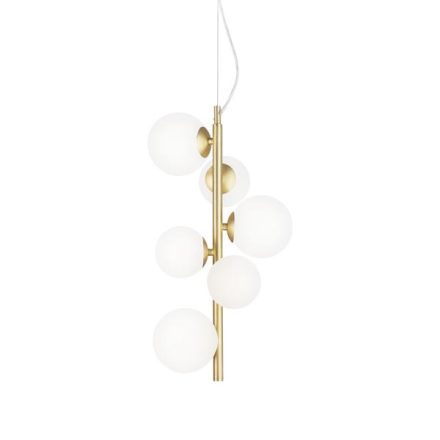 Ideal Lux Függeszték PERLAGE SP6 OTTONE SATINATO 283821