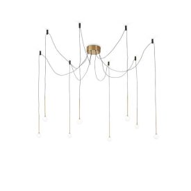 Ideal Lux Függeszték LUCCIOLA SP8 OTTONE 283999