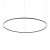 Ideal Lux Függeszték ORACLE SLIM SP D150 ROUND BK 3000K 285061