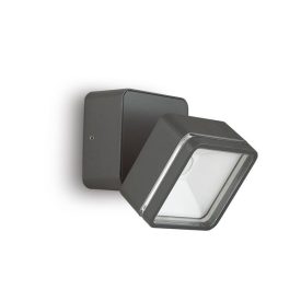   Ideal Lux Kültéri fali lámpa OMEGA AP SQUARE ANTRACITE 4000K 285511