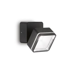   Ideal Lux Kültéri fali lámpa OMEGA AP SQUARE NERO 4000K 285535
