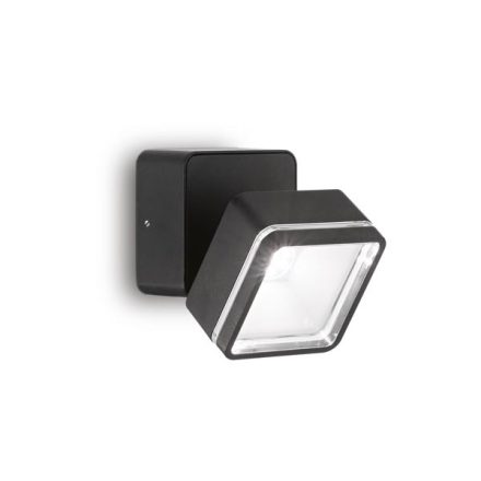 Ideal Lux Kültéri fali lámpa OMEGA AP SQUARE NERO 4000K 285535