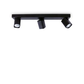 Ideal Lux Mennyezeti lámpa RUDY PL3 SQUARE NERO 321516