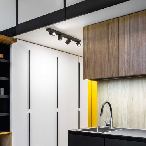 Ideal Lux Mennyezeti lámpa RUDY PL4 SQUARE NERO 321523