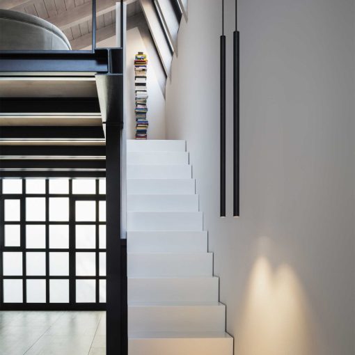 Ideal Lux Függeszték ULTRATHIN SP D100 ROUND DALI/PUSH NERO 321783