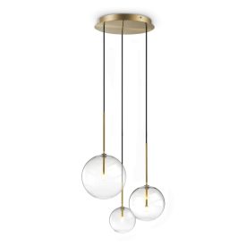 Ideal Lux Függeszték EQUINOXE SP3 OTTONE 339702