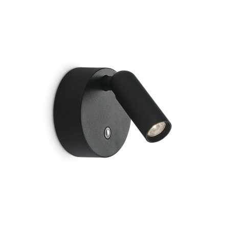 Ideal Lux Fali lámpa BEAN AP ROUND RECHARGEABLE NERO 350240