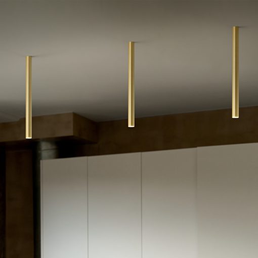 LOOK LED PL1 ROUND D30 H400 ON-OFF OTTONE 3000K  Mennyezeti lámpa LOOK 353326