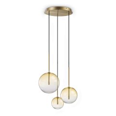 Ideal Lux Függeszték EQUINOXE SP3 AMBRA SFUMATO 364827