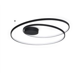   Ideal Lux Mennyezeti lámpa OZ PL D080 ON-OFF NERO 3000K 365053