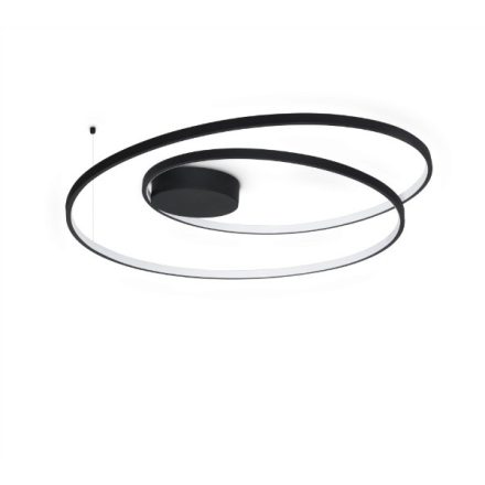 Ideal Lux Mennyezeti lámpa OZ PL D080 ON-OFF NERO 3000K 365053