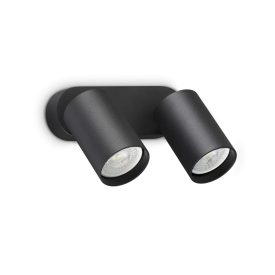 Ideal Lux Fali lámpa DYNAMITE AP2 ROUND NERO 367385