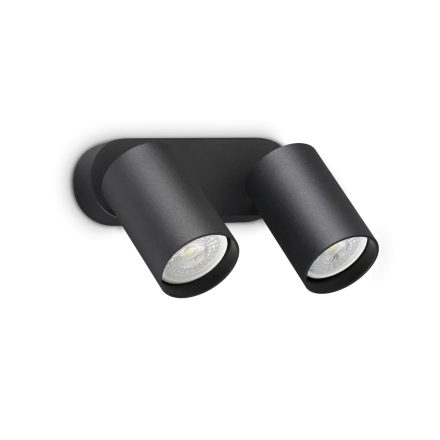 Ideal Lux Fali lámpa DYNAMITE AP2 ROUND NERO 367385