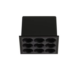   Ideal Lux Beépíthető spot lámpa LIKA FI SLIM SQUARE 10W 3000K NERO  369518