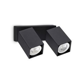 Ideal Lux Fali lámpa DYNAMITE AP2 SQUARE NERO 371238