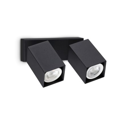 Ideal Lux Fali lámpa DYNAMITE AP2 SQUARE NERO 371238