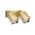 Ideal Lux Fali lámpa DYNAMITE AP2 SQUARE OTTONE 371245