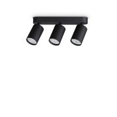   Ideal Lux Mennyezeti lámpa DYNAMITE PL3 LINEAR ROUND NERO 371252
