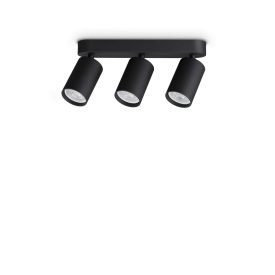   Ideal Lux Mennyezeti lámpa DYNAMITE PL3 LINEAR ROUND NERO 371252