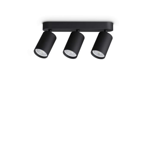 Ideal Lux Mennyezeti lámpa DYNAMITE PL3 LINEAR ROUND NERO 371252