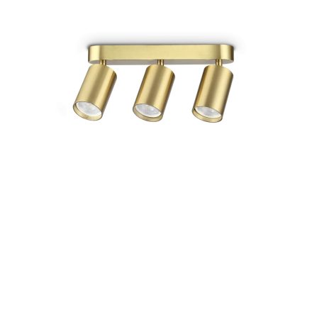 Ideal Lux Mennyezeti lámpa DYNAMITE PL3 LINEAR ROUND OTTONE 371269