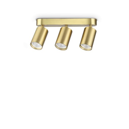 Ideal Lux Mennyezeti lámpa DYNAMITE PL3 LINEAR ROUND OTTONE 371269