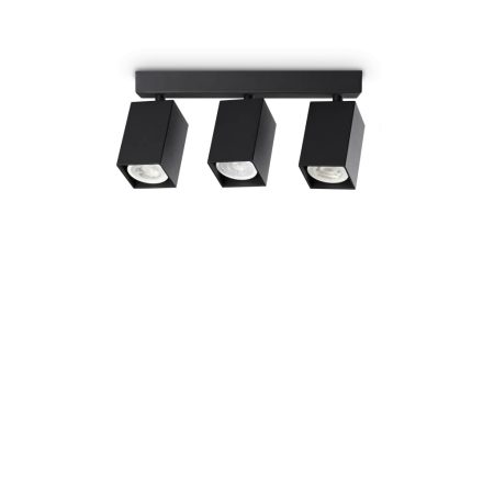 Ideal Lux Mennyezeti lámpa DYNAMITE PL3 LINEAR SQUARE NERO 371276