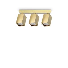   Ideal Lux Mennyezeti lámpa DYNAMITE PL3 LINEAR SQUARE OTTONE 371283