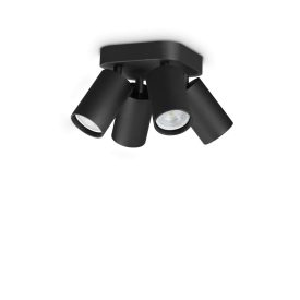 Ideal Lux Mennyezeti lámpa DYNAMITE PL4 ROUND NERO 371290