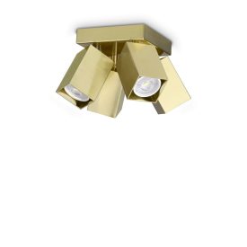   Ideal Lux Mennyezeti lámpa DYNAMITE PL4 SQUARE OTTONE 371320