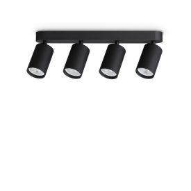   Ideal Lux Mennyezeti lámpa DYNAMITE PL4 LINEAR ROUND NERO 371344