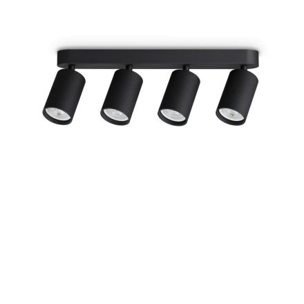 Ideal Lux Mennyezeti lámpa DYNAMITE PL4 LINEAR ROUND NERO 371344