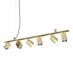 Ideal Lux Függeszték DYNAMITE SP6 SQUARE OTTONE 371429
