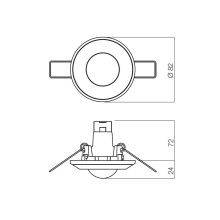 Redo SML Beépíthető spot lámpa 70027 ELC 287+CP CH 