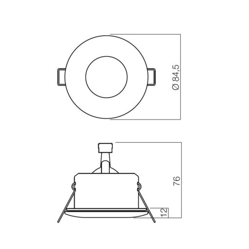 Redo SML Beépíthető spot lámpa 70125 ELC 1101