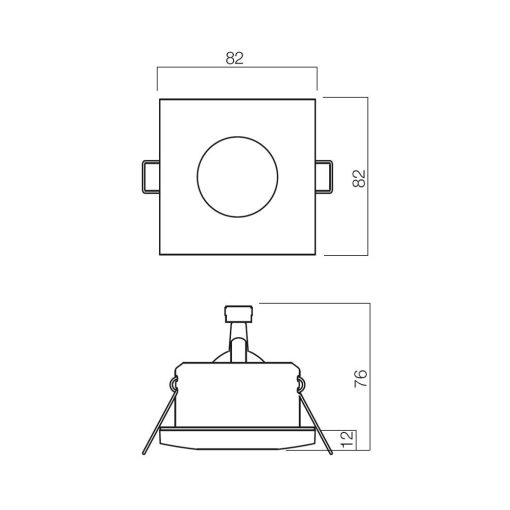 Redo SML Beépíthető spot lámpa 70126 ELC 1104