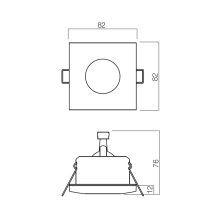 Redo SML Beépíthető spot lámpa 70127 ELC 1104