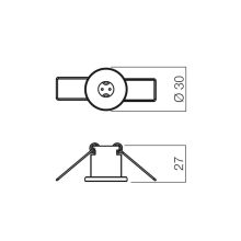 Redo SML Beépíthető spot lámpa 70142 ELC 127 SB 