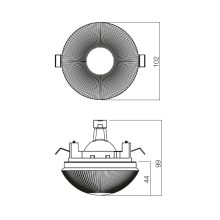 Redo SML Beépíthető spot lámpa 70203 ST 200