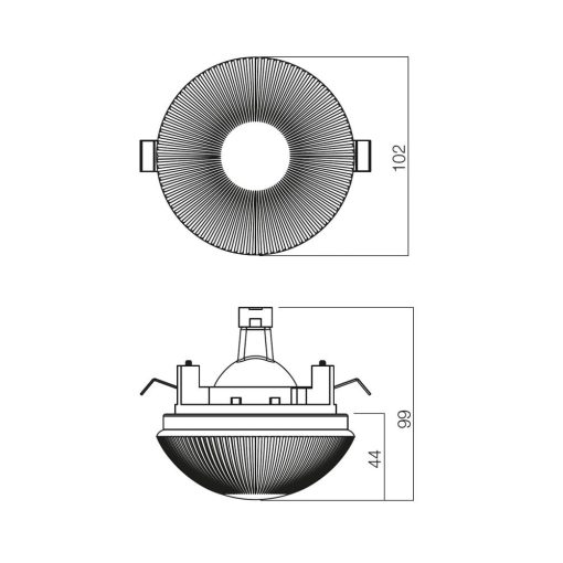 Redo SML Beépíthető spot lámpa 70203 ST 200