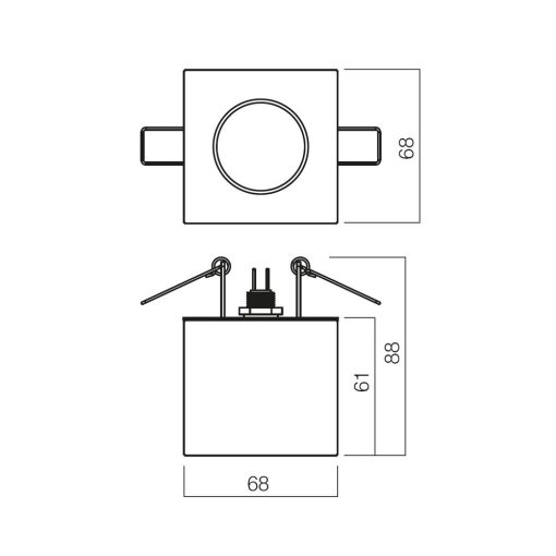 Redo SML Beépíthető spot lámpa 70222 CR 20