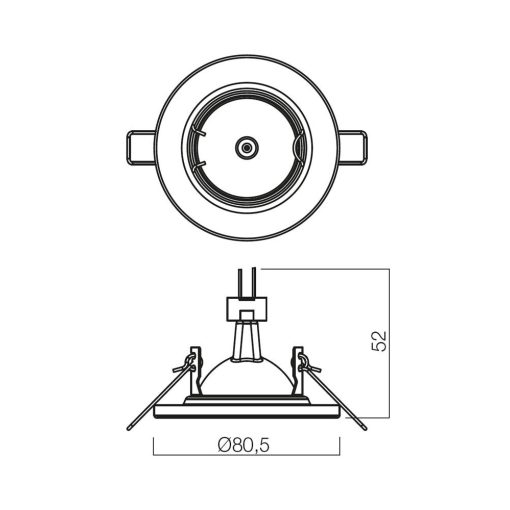 Redo SML Beépíthető spot lámpa 70307 MT112 1X50W WH
