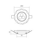 Redo SML Beépíthető spot lámpa 70311 CR34 LED